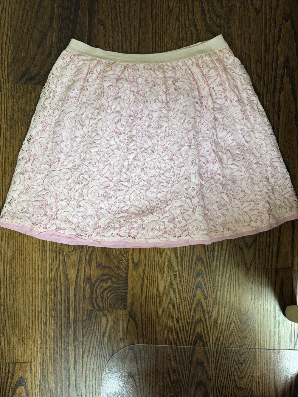 Women's Pink Lace Skirt